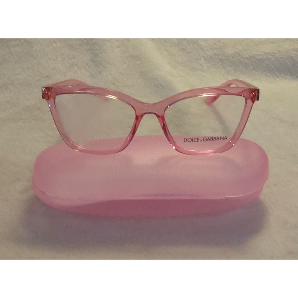 Dolce & Gabbana DG5076 3097 Pink Cat Eye Eyeglass Frames 53-17-140 Italy